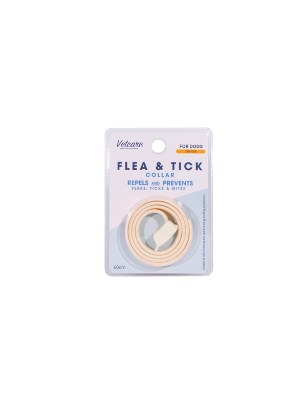 Vetcare Flea  Tick Collar For Dog  60cm Orange