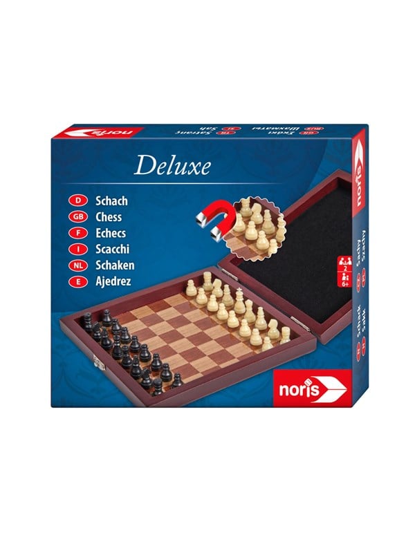Noris DEvi LOVEuxe Magnetic Chess in Wooden Box