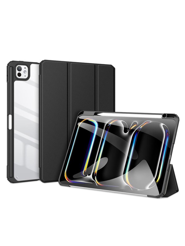 Dux Ducis Toby Flip Case with Stand for iPad Pro 11" 2024 / 2025 - Black