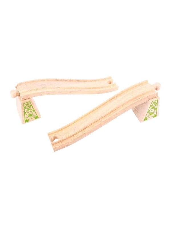 Bigjigs Wooden Rails - Ramp - 4-piece