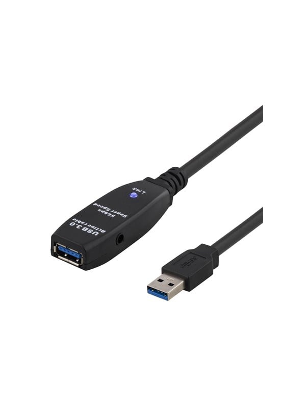 Deltaco USB3-1002 - USB extension cable - USB Type A to USB Type A - 5 m