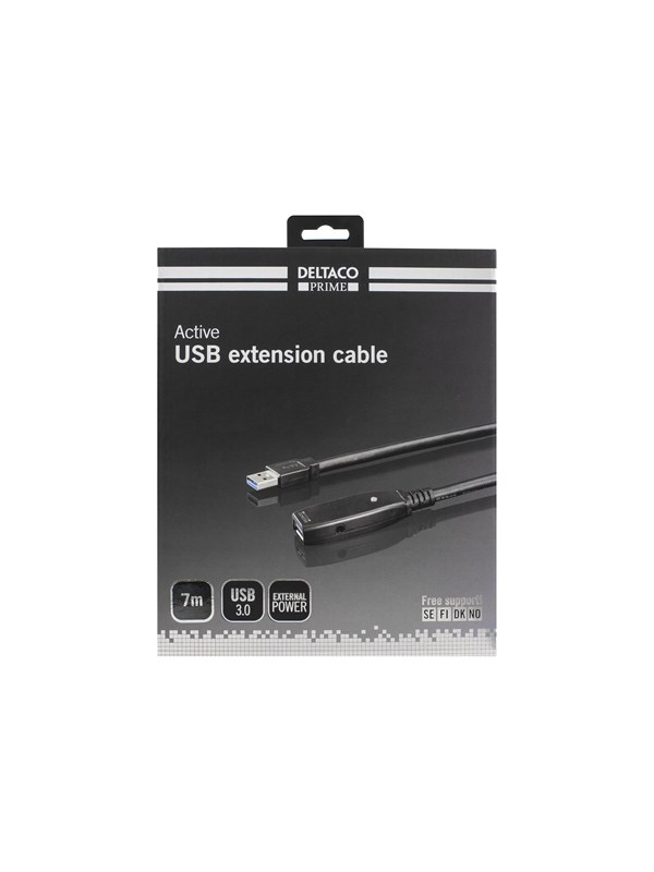 Deltaco USB3-1004 - USB extension cable - USB Type A to USB Type A - 7 m