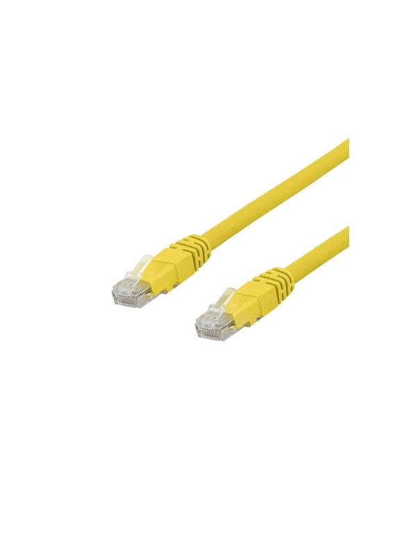 Deltaco TP-67GLAU - patch cable - 7 m - yellow - Gelb - 7m