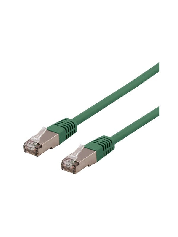 Deltaco SFTP-65GH - patch cable - 5 m - green - Grün - 5m