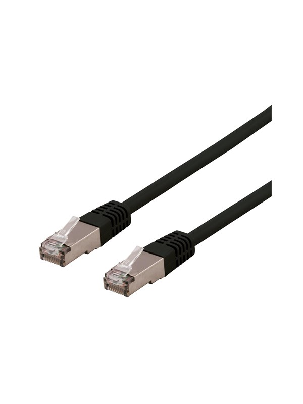 Deltaco STP-625SAU - patch cable - 25 m - black - Schwarz - 25m