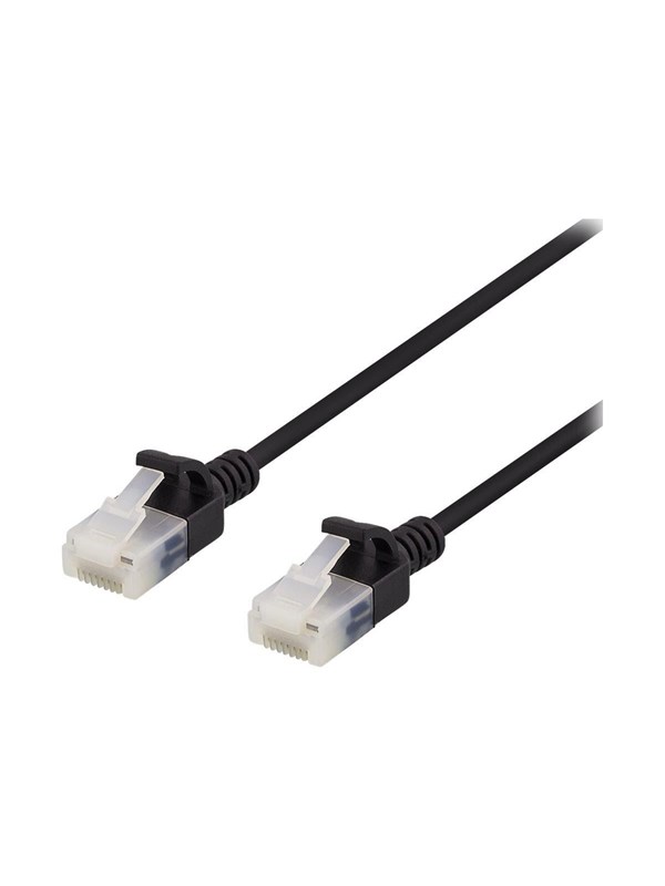 Deltaco patch cable - 2 m - black - Schwarz - 2m