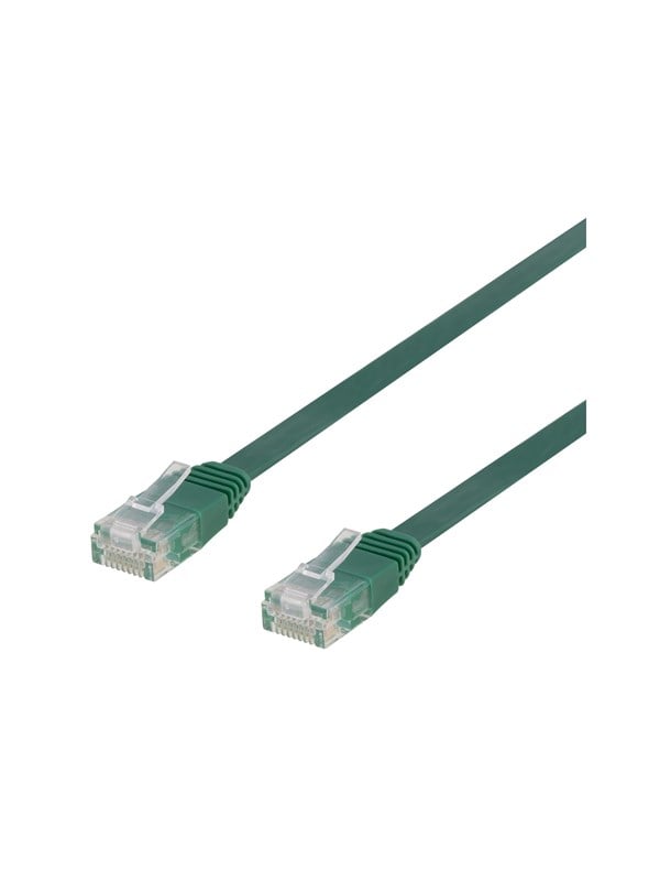 Deltaco patch cable - 50 cm - green - Grün - 0.5m
