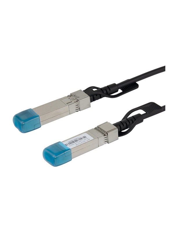 Deltaco 10GBase-CU direct attach cable - 1 m - black - Schwarz - 1m