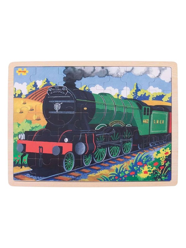 Bigjigs Wooden Jigsaw Puzzle Flying Scotsman - 35 pcs. Holz