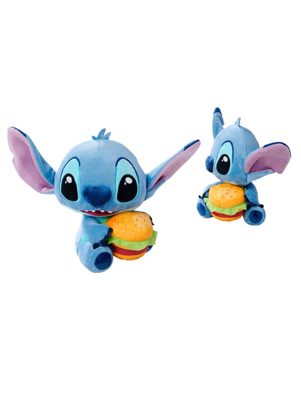 Simba Toys plush Disney Stitch w Burger 25cm