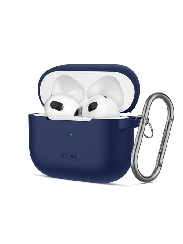 Image of Tech-Protect Silicone Hook Case for Apple AirPods 3 - Blue