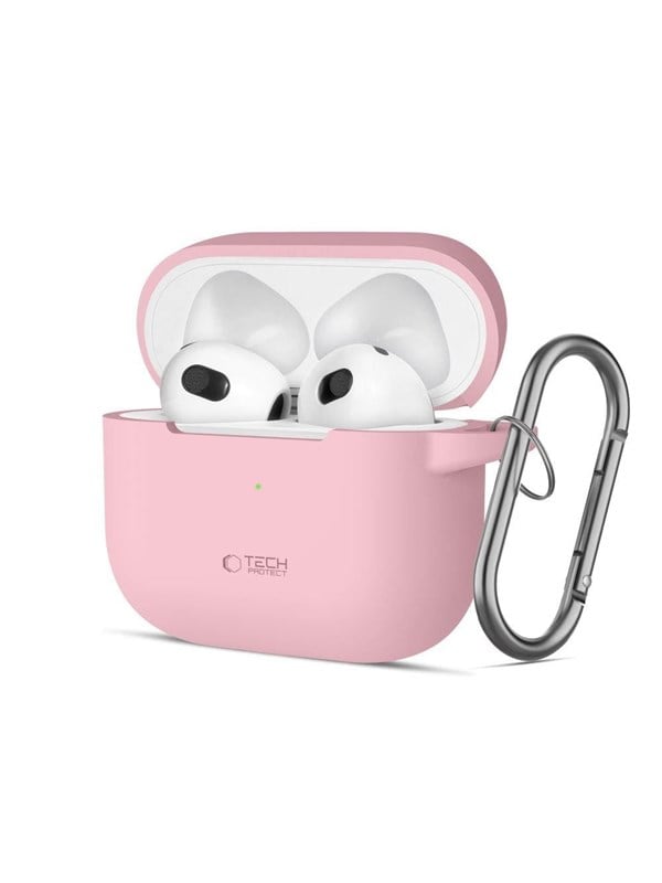 Tech-Protect Silicone Hook Case for Apple AirPods 3 - Pink