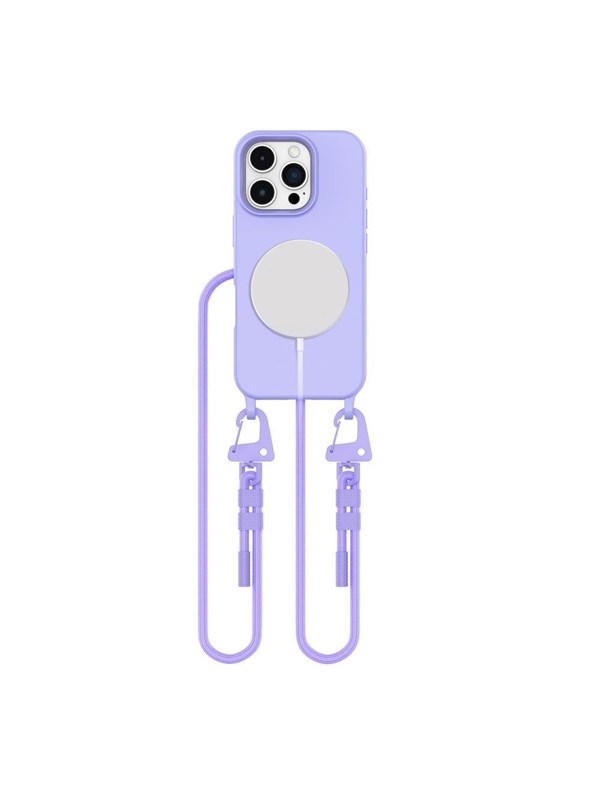 Tech-Protect MagNecklace MagSafe Case with Lanyard for iPhone 16 Pro Max - Purple