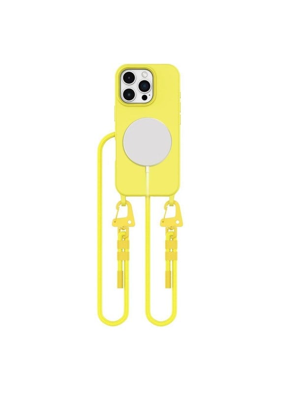Tech-Protect MagNecklace MagSafe Case with Lanyard for iPhone 16 Pro Max - Yellow