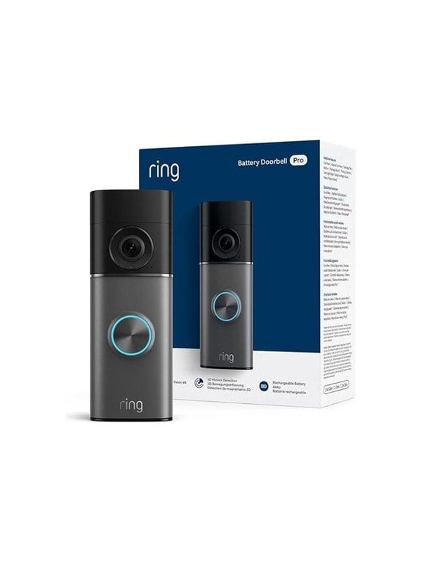 Image of Ring Battery Video Doorbell Pro - Retinal 4K - Deep Silver