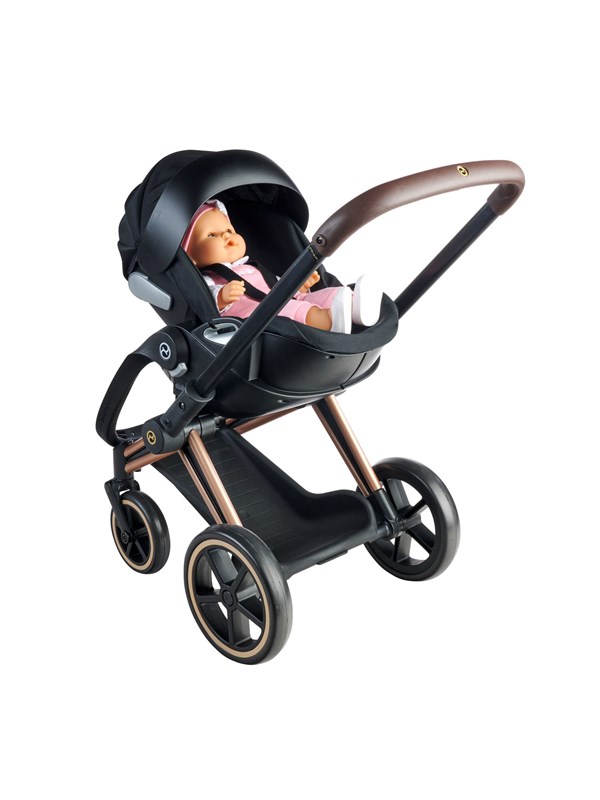 Corolle Cybex Priam 2-in-1 Babywanne und Liege für Puppen Schwarz Matt