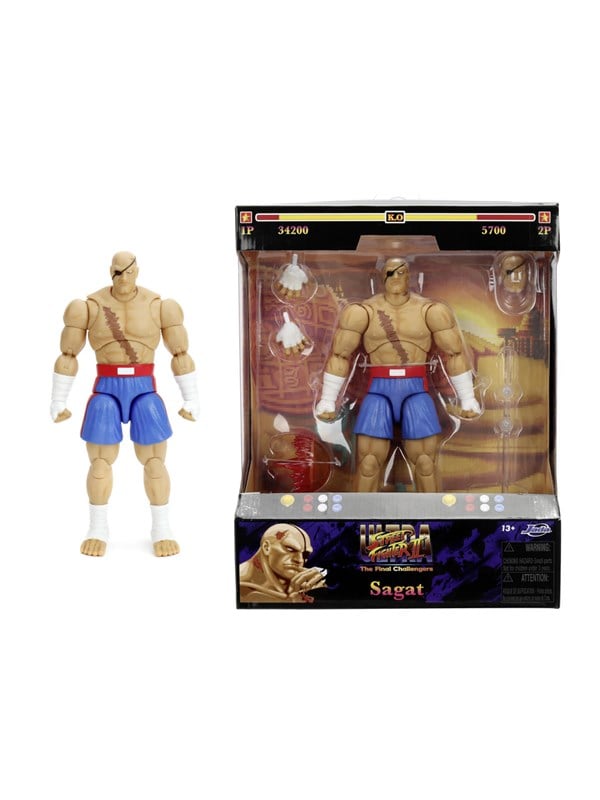 Jada Toys - Street Fighter II Sagat 7.5" Figure