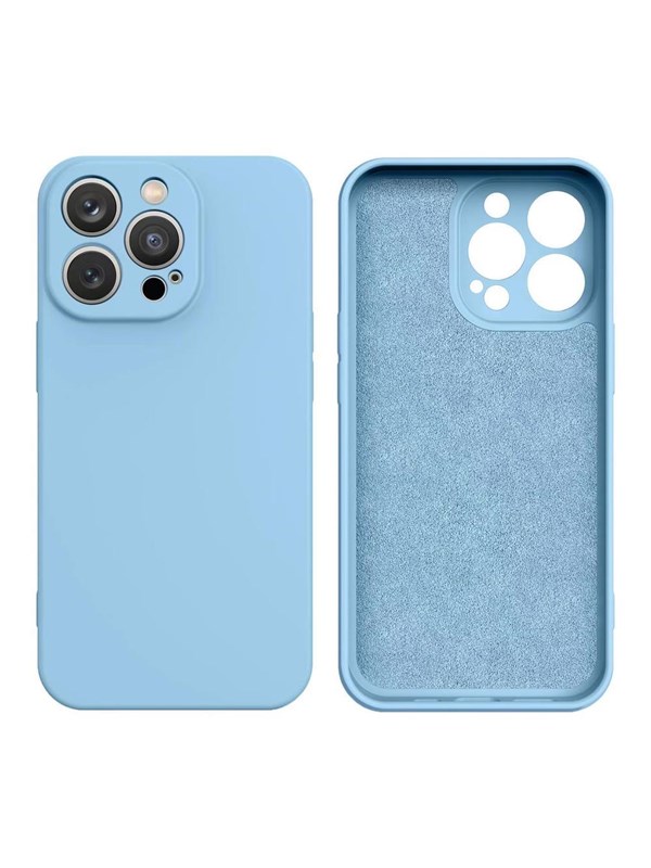 Hurtel Silicone Case for Samsung Galaxy A14 5G / Galaxy A14 Silicone Cover Light Blue