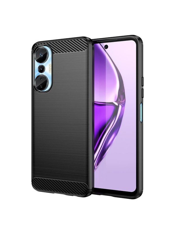Hurtel Carbon Case Case for Infinix Hot 20S Flexible Silicone Carbon Cover Black