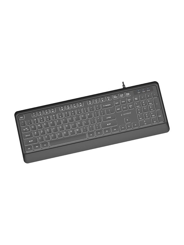 Gembird - keyboard - Slim full size - QWERTY - US - black Input Device - Tastaturen - Englisch (US) - Schwarz