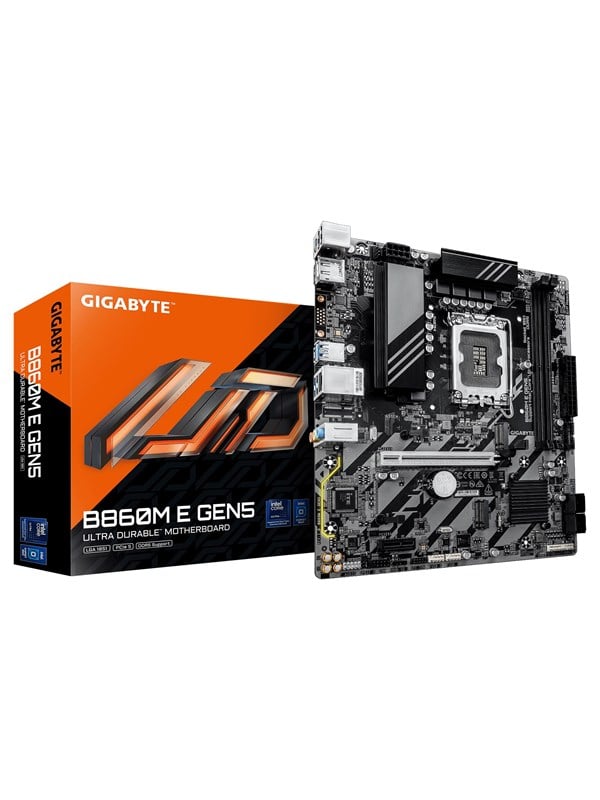Image of GIGABYTE B860M E GEN5 Mainboard - Intel B860 - Intel LGA1851 - DDR5 RAM - Micro-ATX