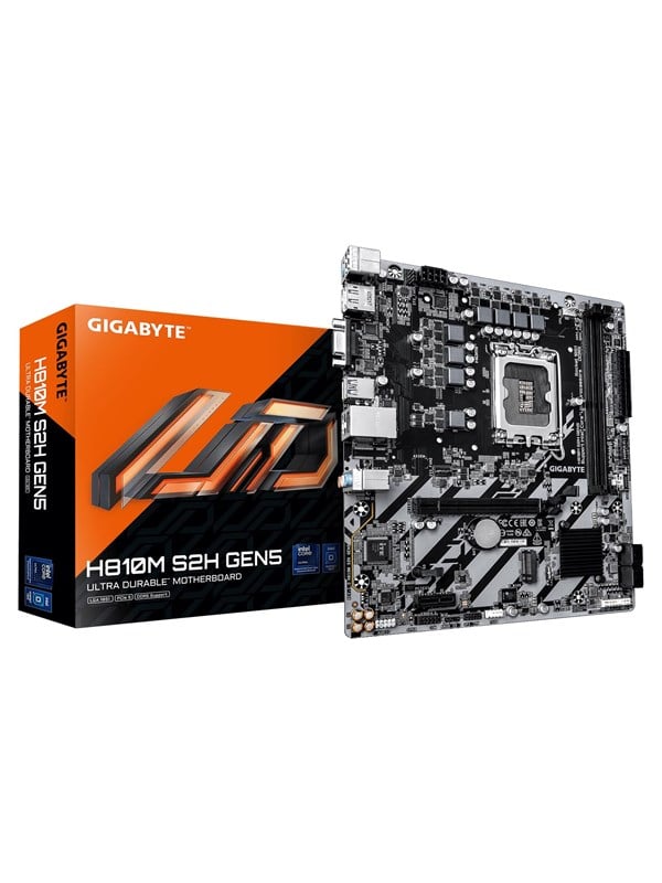 Image of GIGABYTE H810M S2H GEN5 Mainboard - Intel H810 - Intel LGA1851 - DDR5 RAM - Micro-ATX
