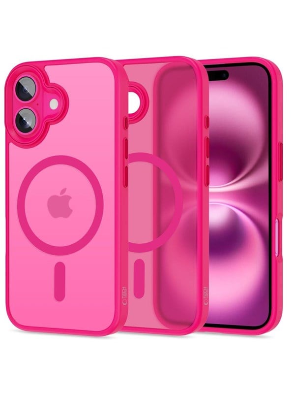 Tech-Protect MagMat MagSafe Case for iPhone 16 - Pink
