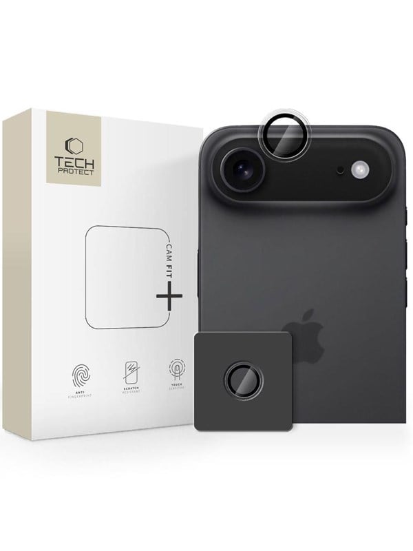 Tech-Protect Camring Fit+ Camera Cover for iPhone 17 Air - Transparent
