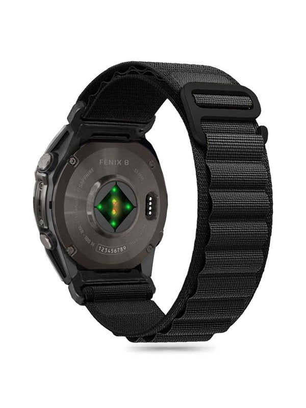 Tech-Protect Nylon Pro Garmin Fenix 5 / 6 / 6 Pro / 7 / 8 Strap (47 MM) - Black