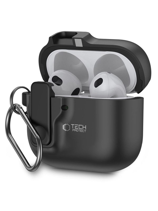 Tech-Protect Slim Hook Case for AirPods 4 - Black