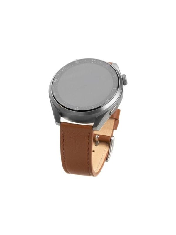 Leather Strap for Smartwatch Universal 20 mm - Brown