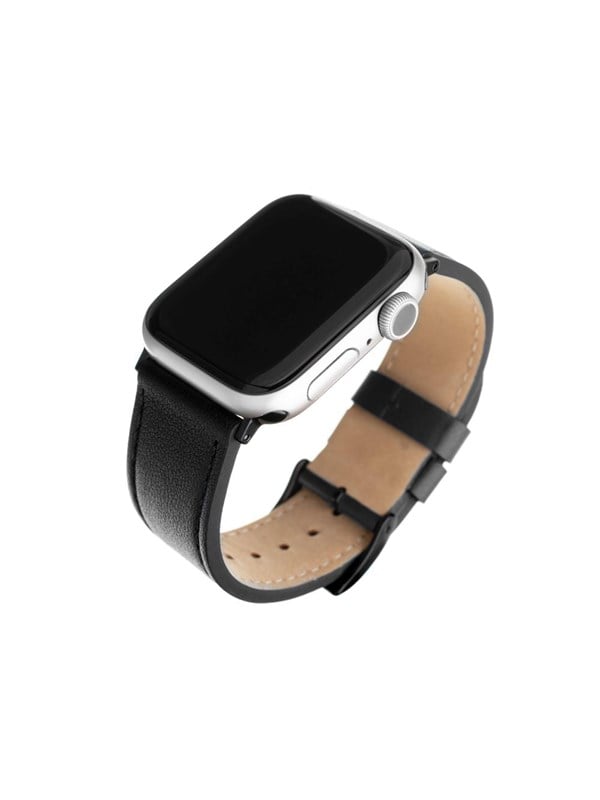 Leather Strap for Apple Watch 38 40 41mm - Black