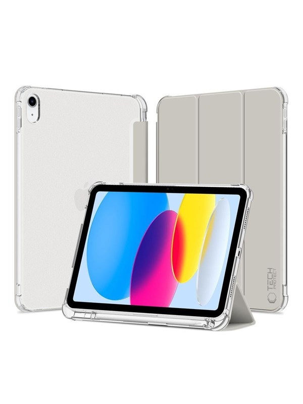 Tech-Protect C Pen Hybrid Case for iPad 10 / 2022 - Gray - Transparent