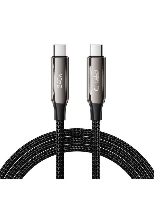 Tech-Protect UB10T Ultraboost USB-C PD240W/QC4.0 Cable 200 cm - Black