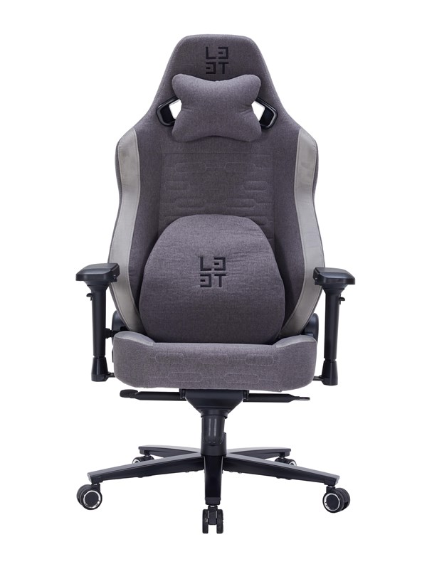 L33T-Gaming - Xsense Gaming chair with Neotec Fabric Gaming Stuhl - Grau - Hochwertiges Gewebe - Bis zu 150 kg