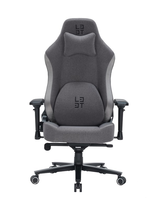 L33T-Gaming - Neolite Gaming Chair with Neotec Fabric Gaming Stuhl - Grau - Hochwertiges Gewebe - Bis zu 150 kg