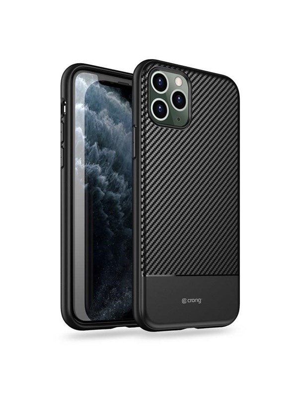 CRONG Prestige Carbon Cover - iPhone 11 Pro Case - Black