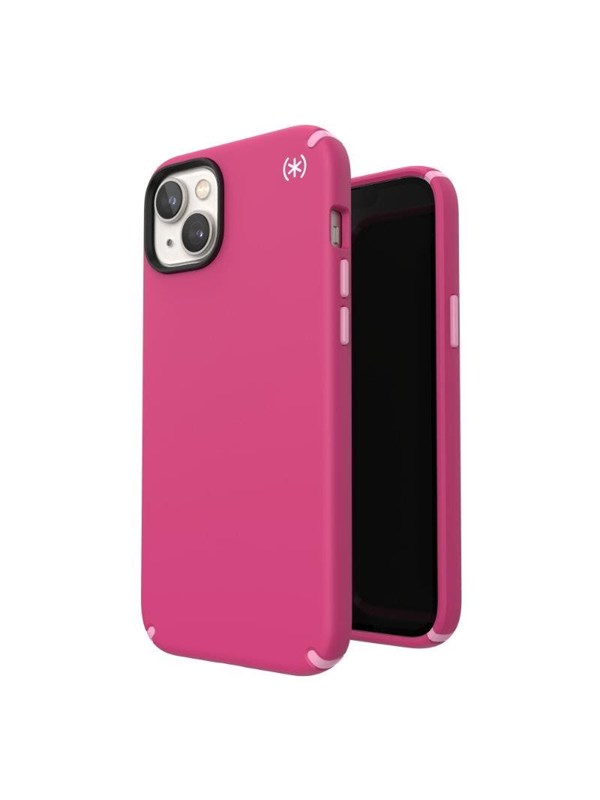 Speck Presidio2 Pro - Antibacterial iPhone 15 Plus  14 Plus Case - Digitalpink  Blossompink  White