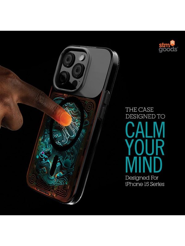 STM Reveal Warm MagSafe - Case for iPhone 15 - Black Realm