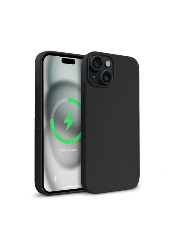 CRONG Color Cover Magnetic - iPhone 15 Plus MagSafe Case - Black