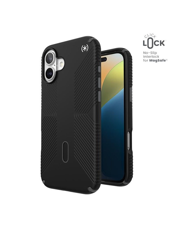 Speck Presidio2 Grip ClickLock  MagSafe - iPhone 16 Plus Case - Black  Slate Gray  White