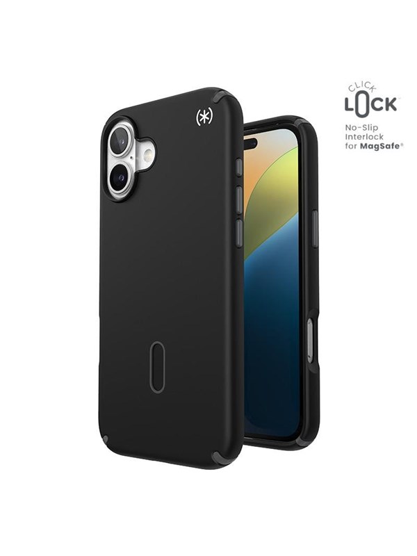 Speck Presidio2 Pro ClickLock  MagSafe - iPhone 16 Plus Case - Black  Slate Gray  White