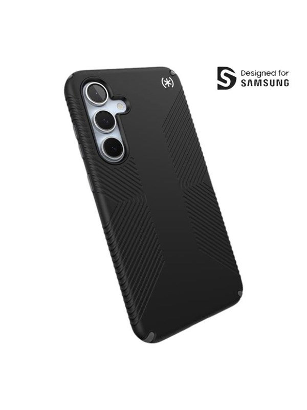 Speck Presidio2 Grip - Samsung Galaxy S24 FE Case - BlackSlate GrayWhite