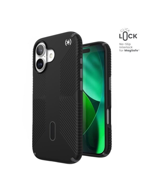 Speck Presidio2 Grip ClickLock  MagSafe - iPhone 17 Case - Black  Slate Gray  White