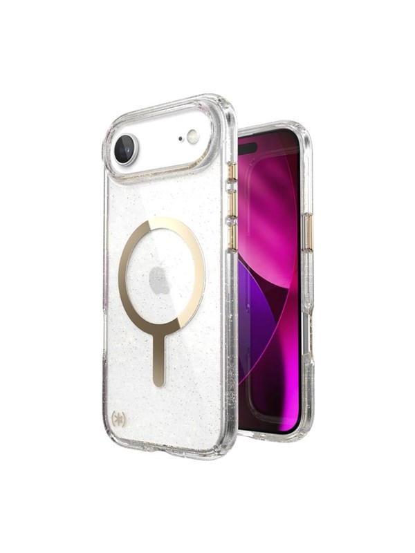 Speck Presidio Lux MagSafe - iPhone Air Case - Glitter  Gold Metallic