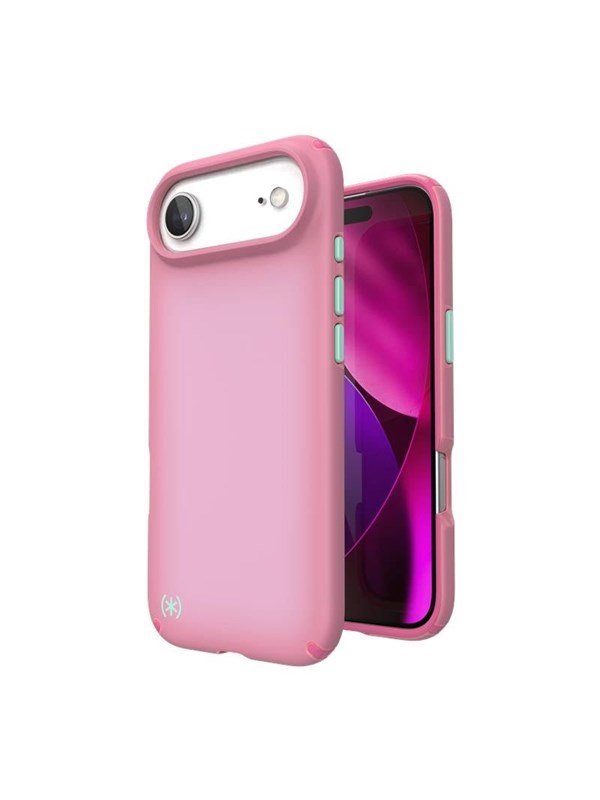 Speck Presidio Lux MagSafe - iPhone Air Case - Ibis Pink  Dark Ibis  Kanon Green