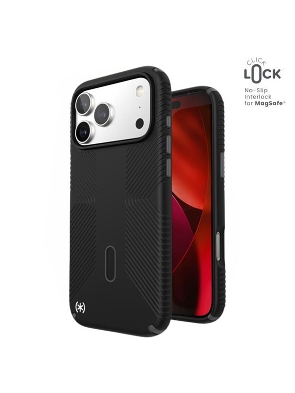 Speck Presidio2 Grip ClickLock  MagSafe Case for iPhone 17 Pro Max - Black  Gray  White