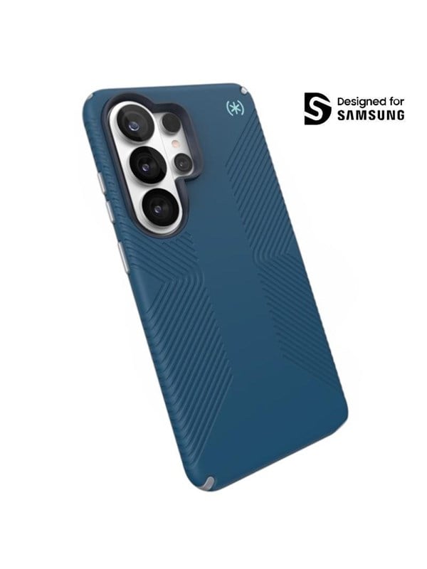Speck Presidio2 Grip Magnet - Samsung Galaxy S26 Ultra MagSafe Case - Deep SeaSilver MetallicSpell Blue