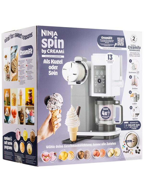 Ninja Eismaschine NC701BU Creami Spin Ice Cream Maker - Silver