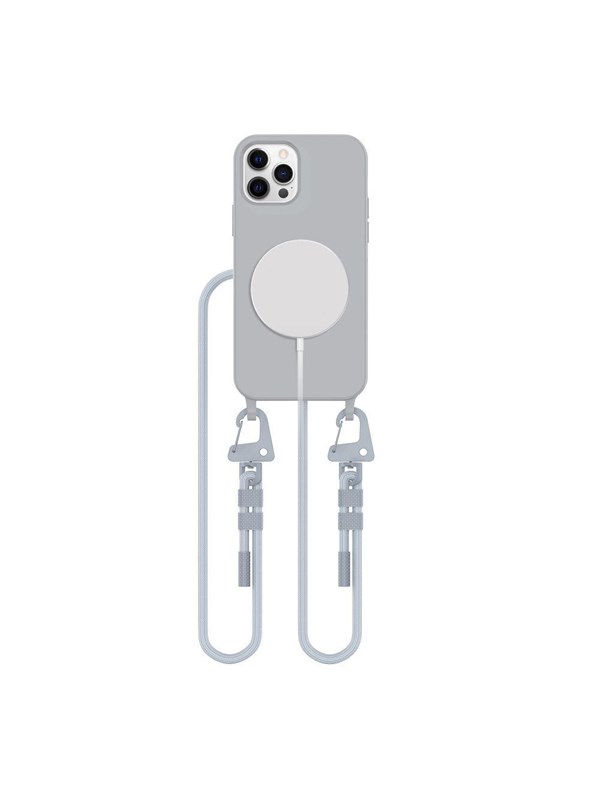 Tech-Protect MagNecklace MagSafe Case for iPhone 12 / 12 Pro - Gray
